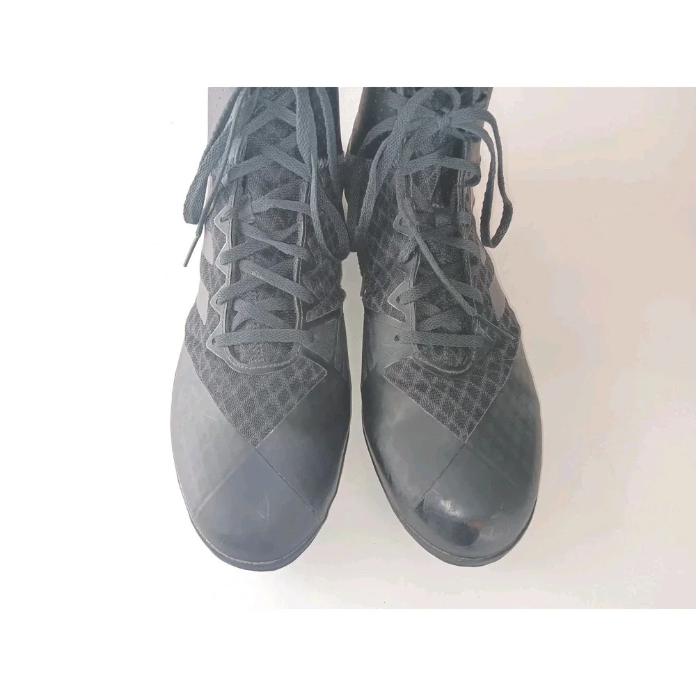Adidas Mens Shoes Black Mat Wizard 4 Carbon Wrestling AC6971 Lace Up Size11.5
